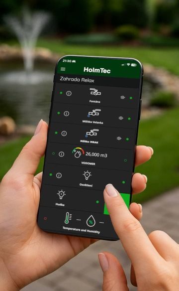 Mobilní aplikace ovládání Mlžítek WIFI